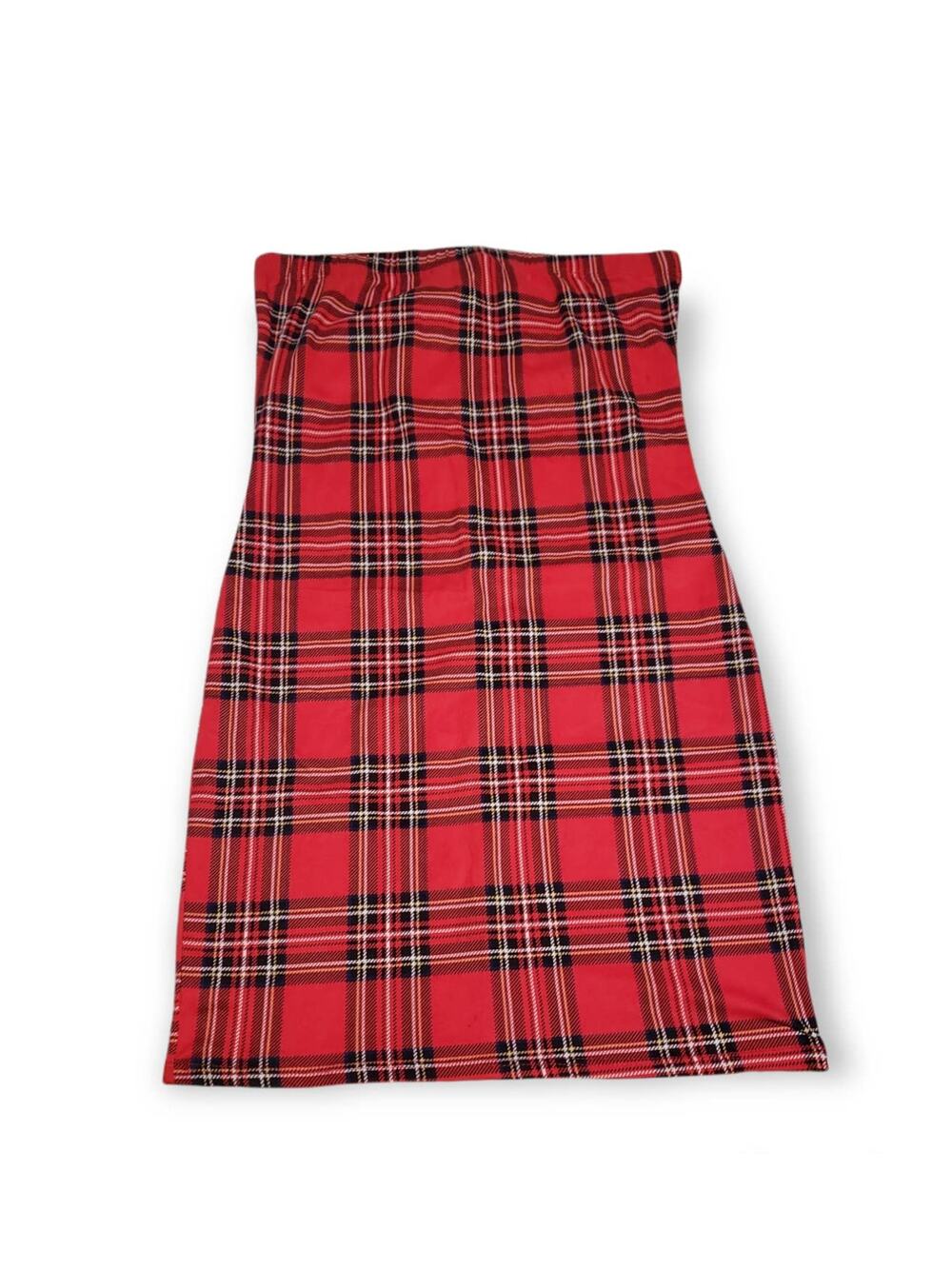 Urban Rose Red Plaid Sleeveless Mini Dress - Size Large